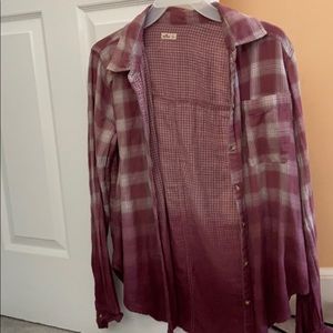 Pretty plum flannel